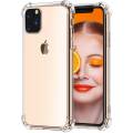 Iphone 11 - 11 pro - 11 pro Max 1.5 mm bumper Case,Transparent Crystal Clear Shockproof TPU Bumper Jelly Phone Case Back Cover. 