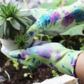 Garden Tools DIY Housework Laboring PU Coated Plam Gloves Printed Style Soft Waterproof Protecting Glove. 