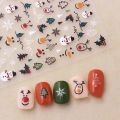 Snowman Women Snowflake Santa Claus Manicure Accessories Cartoon Cat Cartoon Nail Stickers Bears Nail Decals Christmas Nail Stickers Nail Art Decorations. 