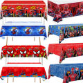 Spiderman Tablecloth Decorations Superohero Avengers Party Supply SpiderMan Theme Table Cover for Kids Birthday Baby Shower Gift. 