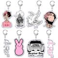 Hot Rapper Lil Peep Keychain for Accessories Bag Pendant Crybaby Hellboy Love Yikes Letter Key Chain Ring Keychains Jewelry Gift. 