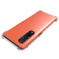 For OPPO Find X2 Pro Transparent Soft Gel TPU Reinforced Corners Cushion Bumper Shockproof Drop Protection Case Cover. 