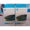 HP W10  Wireless Rechargeable Mouse With RGB Lights Adjustable DPI Silent Click With Ultra Thin. 