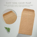 mall Craft Envelopes | Mini Brown Kraft Paper Pouches for Jewelry, Seeds, Coins & Gift Packaging – Eco Friendly 50pcs. 
