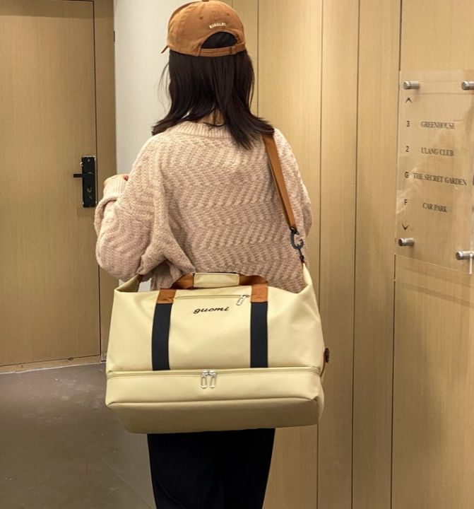 Travel%20Bag%20Waterproof%20Weekender%20Bags%20Oxford%20Cloth%20Luggages%20Handbag%20Shoulder%20Bag%20Traveling%20Bag%20Dry%20and%20Wet%20Separation%20Sport%20Bag%20Fitness%20Bag%20Gym%20Totes%20for%20Men%20Women%20(%20Pink/Black)%20-%20Image%203