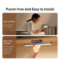 Baseus LED Desk Lamp, Rechargeable Emergency Night Light, Under Cabinet Light for Study/ Computer/ Kitchen. 