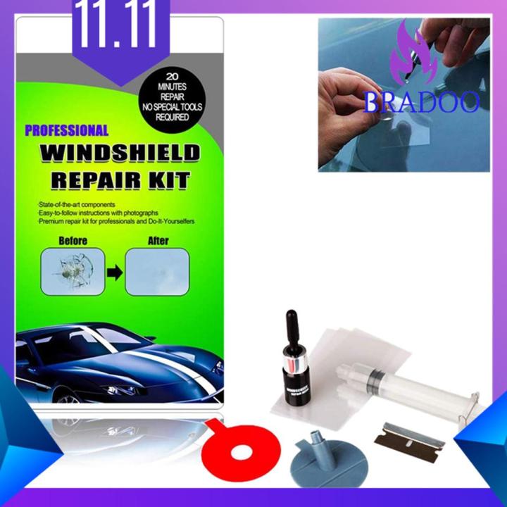 Windshield Repair Kit Cracked Gl Repair Kit To Fix Auto Gl Windshield Crack Chip Scratch