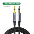 UGREEN 3.5mm to 3.5mm Stereo Audio Cable 4 Pole TRRS 4-Conductor Auxiliary Male to Male Jack HiFi Support Aux Cable for Speaker, TV, Headset, Microphone, Computer, TV. 