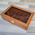 6 Slot 12 Slot and 20 Slot Grid Natural Wood High Quality Watch Display Organizer Box Smart Watch Storage Case. 