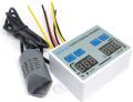 Dual Digital Temperature Humidity Controller For Eggs Incubator Hatching Home Fridge Thermostat Humidistat Thermometer Hygrometer XK-W1099 AC110-220V. 