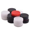 Carrom Board Pieces - Coins - Goti - Set of 19 Pieces of Plastic Stone Size 1 - Black and White. 