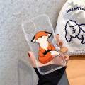 fox animal cute Phone Case Transparent soft For iphone 11 13 12 14 x xs xr pro max mini plus. 