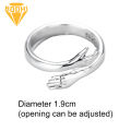 Open Ring Adjustable Love Hug Ring. 