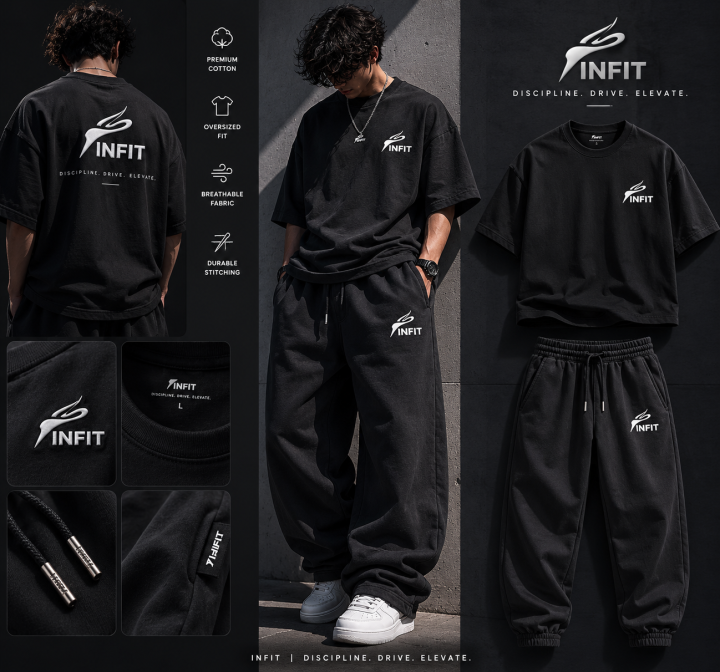 INFIT Premium Tracksuit Built for a Clean Minimal Look with Ultimate ...
