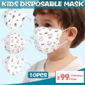10PCS Kawaii N95 Dust Face Mask for Kids Cartoon Kn95 Masks N95 Respirator Baby 4 Layer Fabric Reusable Children Mouth Mask. 