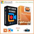 Fast Screen Recorder (OR) Icecream Screen Recorder Pro (Pre-Activated for Lifetime) with 4gb USB. 