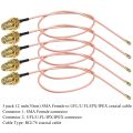 5 Pcs SMA Connector Cable Female to UFL/U.FL/IPX/IPEX Pigtail Cable. 