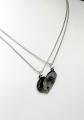 Couple Heart pendent love you kiss pendent chain for boys and girls, men high quality silver. 