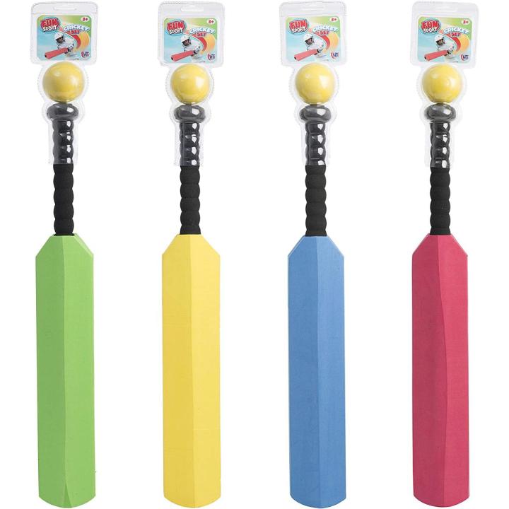 Soft Foam Cricket Bat & Ball Set For Kids (Pack of 1) (Assorted Colors)