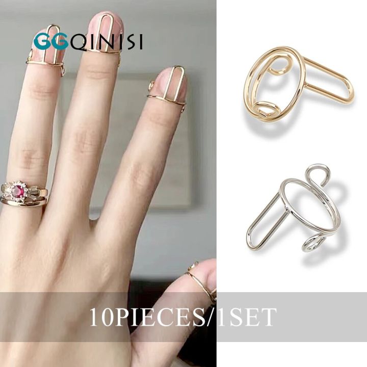 ew Arrials Very Fashionable he ase of he anures, gertip ail ings for s Women halanx ing 10 ieces Sets