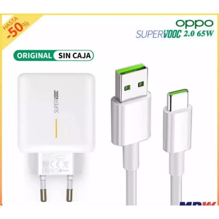 Original Oppo 65w Watt super vooc charger for oppo Realme_ X50 Pro 5G / X50 Pro Player / Realme_ X2 Pro / RX17Pro / Realme_ 5 Pro X XT X2 Pro / 6 pro / Find X Reno 3 Pro Reno 4 phone USB Type-C Cable