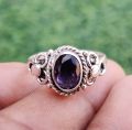 925 Sterling Silver Handmade Women Ring  stone zarqon. 