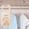 Baby Closet Dividers,Set of 7,from Newborn to 24 Month,Baby Closet Organizers,Nursery Decor,Baby Clothes Organizers. 