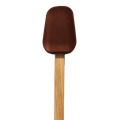 Silicone Spatula with Wood Handle – Eco-Friendly, Heat Resistant to 260°C / 500°F, Stain Resistant Kitchen Tool. 