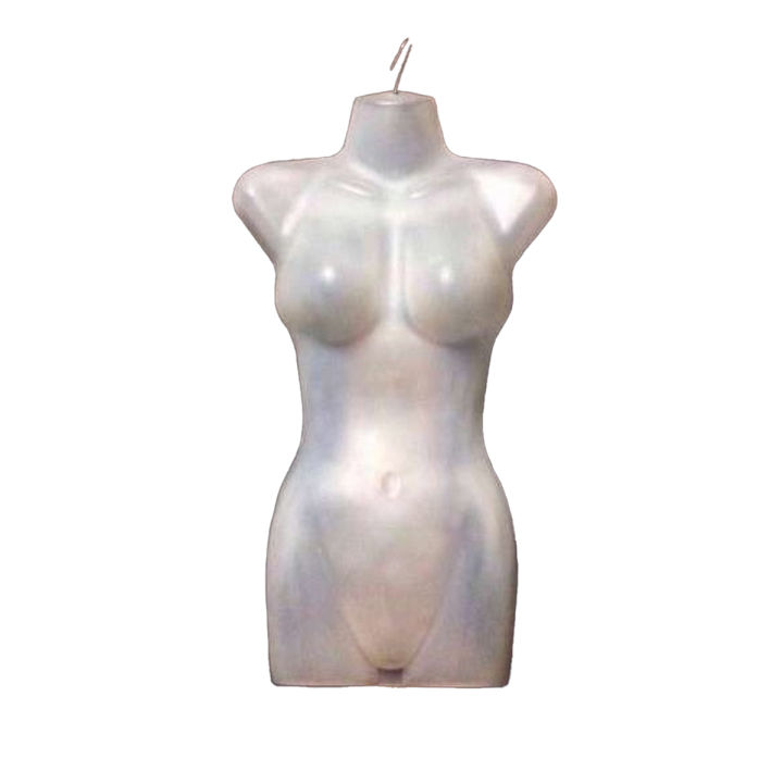 Half Body Plastic Female Hanging Mannequin For Clothes Display Hanger