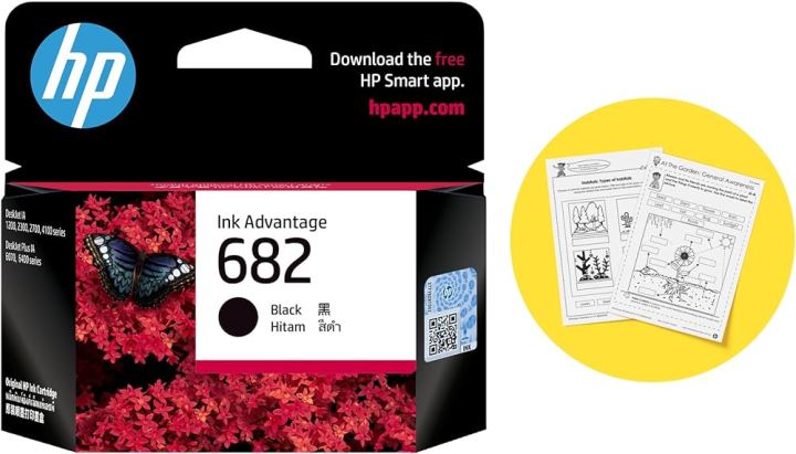 HP 682 Black Original Ink Cartridge Certified by Asian Traders with ...