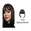 Long Clip In on Front Hair Bang Side Fringe Hair Extension Real Natural Synthetic Bangs Piece. 