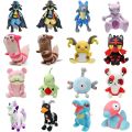 25 Styles Pokemon Mewtwo Lucario Shiny Furret Galarian Ponyta Houndoom Plush Toy Cute Snorlax Totodile Steelix Peluche Doll. 