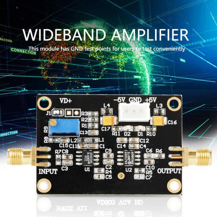 Variable Gain Amplifier Board AD603 Adjustable Wideband Module DA Control Programmable AGC Amp 90M