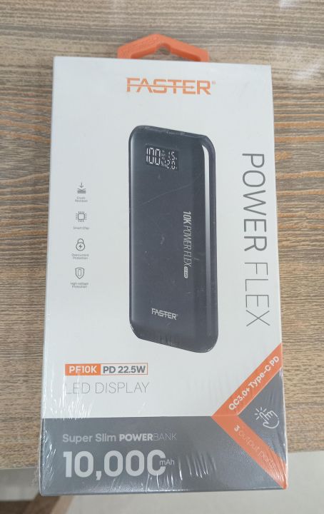 FASTER%20PF10K%20POWER%20FLEX%2022.5W%20POWER%20BANK%2010000%20MAH%20QC3.0%20WITH%20DIGITAL%20DISPLAY%20-%20Image%202