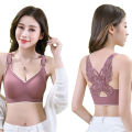 Butterfly Beauty Back Bra Latex Push Up Bra Gathered Breathable Without Rims With Padded Seamless Bra Plus Size. 