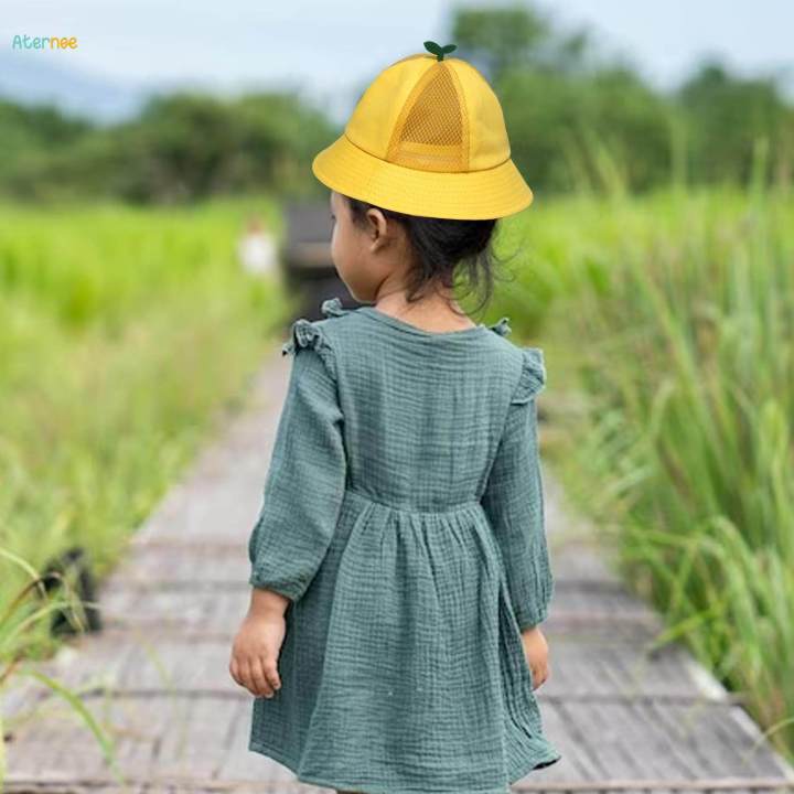 Fisherman's Hat Cartoon Boys Girls Comfortable Panama Cap Beach Cap 58cm