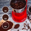 Geepas Coffee Grinder | 180W Electric Coffee Grinder | Stainless Steel Blades for Coffee Beans, Spices & Dried Nuts Grinding | 300ML Capacity Mill with Transparent Lid | 2 Year Warranty. 