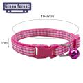 Green forest Pet Necklace Fine Workmanship Bells Small Pet Dog Cat Safety Belt. 