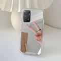Back Cover for Xiaomi Redmi Note 11 Pro Luxury Silver Mirror Stylish Plating Fancy Soft Casing Silicone Phone Case Shiny Bling Pouch for Girls and Boys - Silver. 