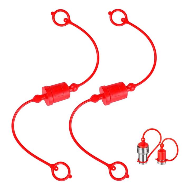 Male Dust Cap and Female Plug Cover Hydraulic Dust Caps/Plugs Fits Hydraulic Quick Disconnects Coupler ISO-B 3/4