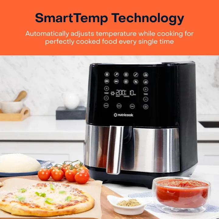 Nutricook%20Air%20Fryer%202,%201700%20Watts,%20Digital%20Control%20Panel%20Display,%2010%20Preset%20Programs%20With%20Built-In%20Preheat%20Function,%205.5%20Liters,%20Brush%20Stainless%20Steel/Black,%20Af205%20-%20Image%205