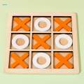 Wooden Board Tic TAC Toe Game Portable Family Children Puzzle Game Hand Crafted Funny Table Game for. 