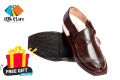 Norozi Chappal with Single Tire Sole Chocolate Brown with Free Gift - Handmade Norozi Sandal with soft leather. 