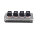 Mini 4-Key Select Copy Paste Cut All Macro Pad Shortcut One Handed Keyboard RGB Gaming Mechanical Keyboard OSU Key Easy to Use. 