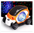 360 Degree Rotating 09 Car Musical Car Rotate 360° with Flashing Light & Music With Bump And Go Toy (Multicolor). 