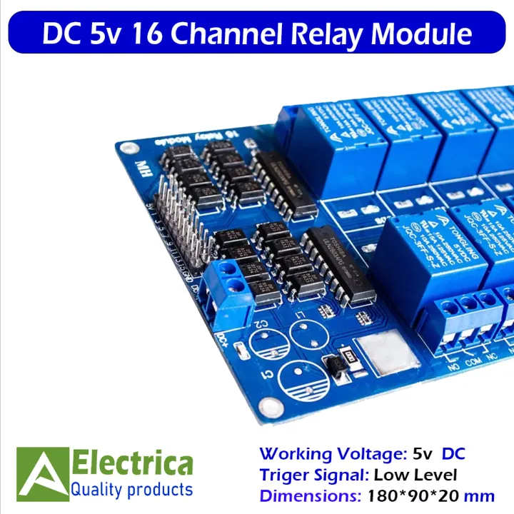 5V%2016%20Channel%20Relay%20Module%20Board%20Sheild%20with%20Optocouppler%20Isolation%20for%20Arduino%20by%20Electrica%20-%20Image%204