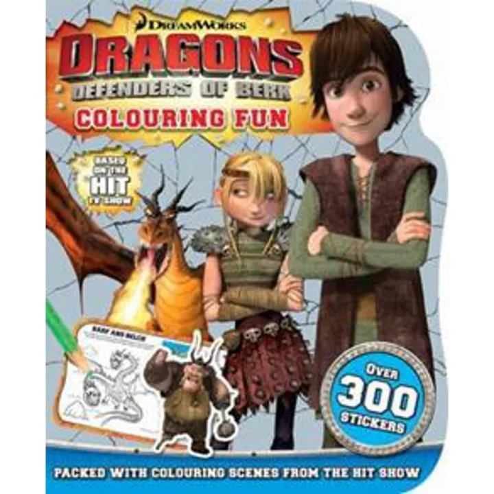 Dreamworks Dragons Defenders Of Berk Colouring Fun By sophie guy | Daraz.pk