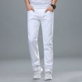 Cotton Jeans Pants for Men in White color and Decent Fabric. 