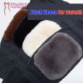 2Pcs/ 1 Pair Knee warmer for men and women with straps/Belts, Wool Knee Pads, thermal legs warmer for medical use, fleece brace warmer, knee pain relief. 