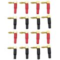Speaker Wire Connector-16 x Banana Plugs(8pcs red + 8pcs black)-gold. 